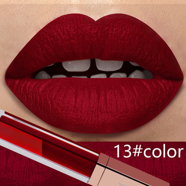 24 Color Make Up Liquid Lipstick Waterproof Mate Red Lip Long Lasting Ultra Matte Lip Gloss Black Blue Nude Lipstick