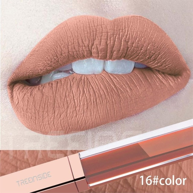 24 Color Make Up Liquid Lipstick Waterproof Mate Red Lip Long Lasting Ultra Matte Lip Gloss Black Blue Nude Lipstick