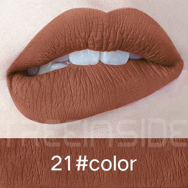 24 Color Make Up Liquid Lipstick Waterproof Mate Red Lip Long Lasting Ultra Matte Lip Gloss Black Blue Nude Lipstick