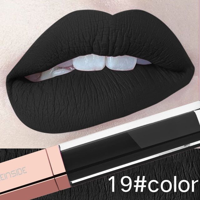 24 Color Make Up Liquid Lipstick Waterproof Mate Red Lip Long Lasting Ultra Matte Lip Gloss Black Blue Nude Lipstick