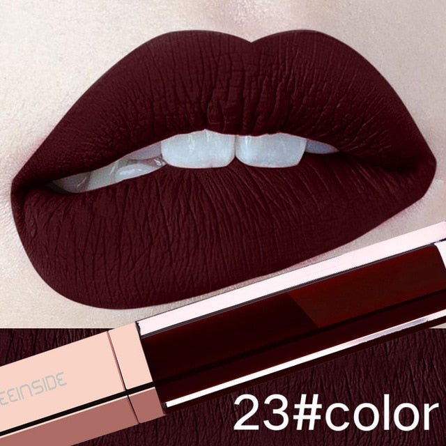 24 Color Make Up Liquid Lipstick Waterproof Mate Red Lip Long Lasting Ultra Matte Lip Gloss Black Blue Nude Lipstick