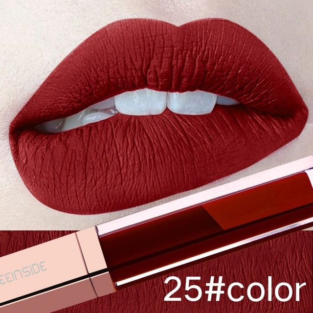 24 Color Make Up Liquid Lipstick Waterproof Mate Red Lip Long Lasting Ultra Matte Lip Gloss Black Blue Nude Lipstick