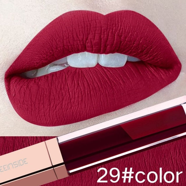 24 Color Make Up Liquid Lipstick Waterproof Mate Red Lip Long Lasting Ultra Matte Lip Gloss Black Blue Nude Lipstick