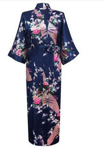 Silk Kimono Robe Bathrobe