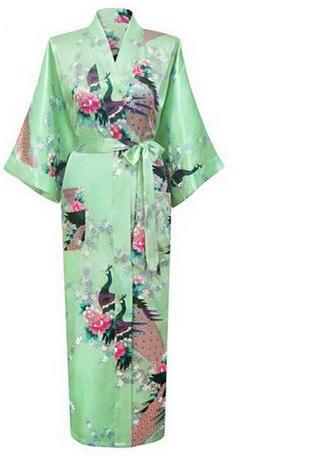 Silk Kimono Robe Bathrobe