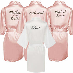 Satin Kimono Bridesmaid Robe