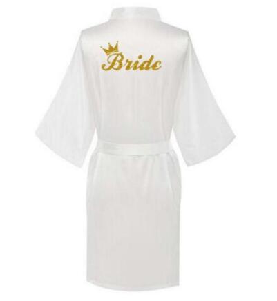 Satin Kimono Bridesmaid Robe