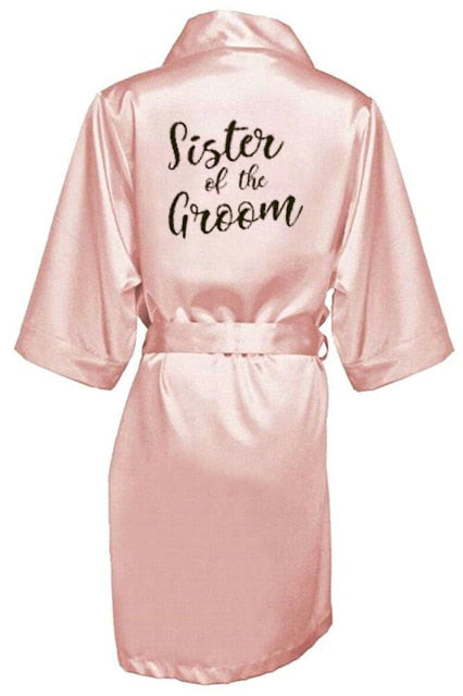 Satin Kimono Bridesmaid Robe