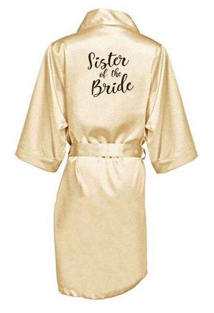 Satin Kimono Bridesmaid Robe