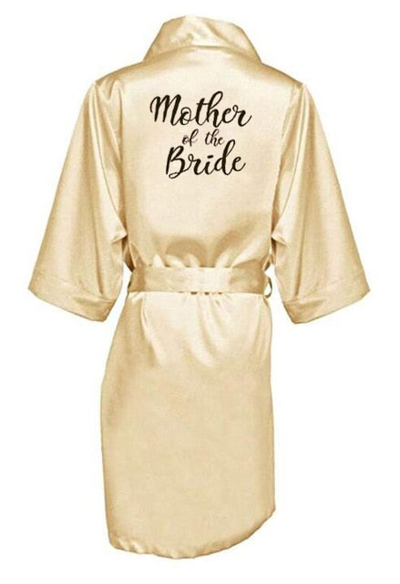 Satin Kimono Bridesmaid Robe