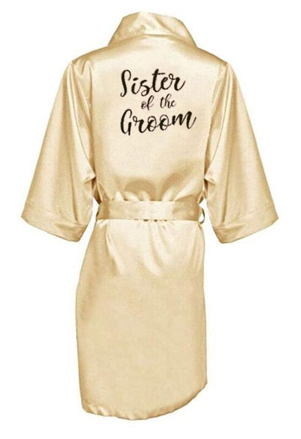 Satin Kimono Bridesmaid Robe