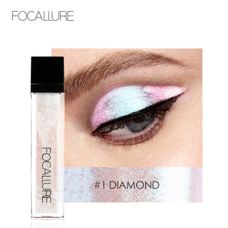 FOCALLURE 14 Colors Liquid Pigment Eyeshadow Ocean Light Waterproof Glitter Shimmer Highlighter Brighten Makeup Liquid Eyeshadow