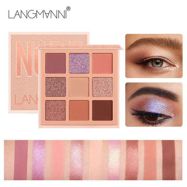 NOVO Fashion eyeshadow palette 10Colors Matte EyeShadow naked palette Glitter eye shadow MakeUp Nude MakeUp set Korea Cosmetics