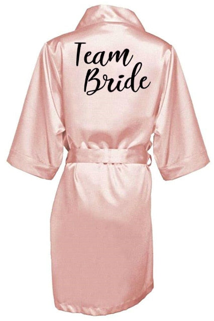 Satin Kimono Bridesmaid Robe