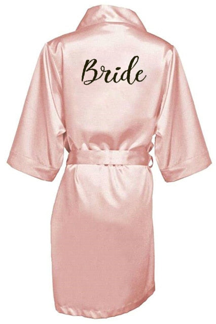 Satin Kimono Bridesmaid Robe