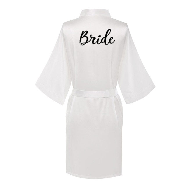 Satin Kimono Bridesmaid Robe