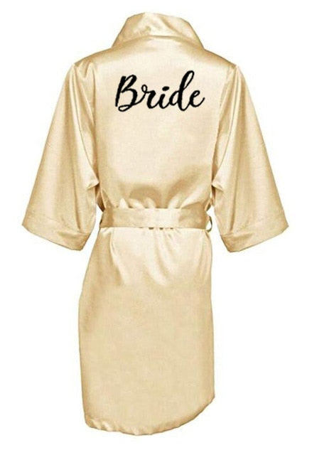 Satin Kimono Bridesmaid Robe