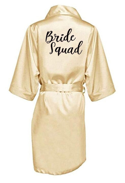 Satin Kimono Bridesmaid Robe