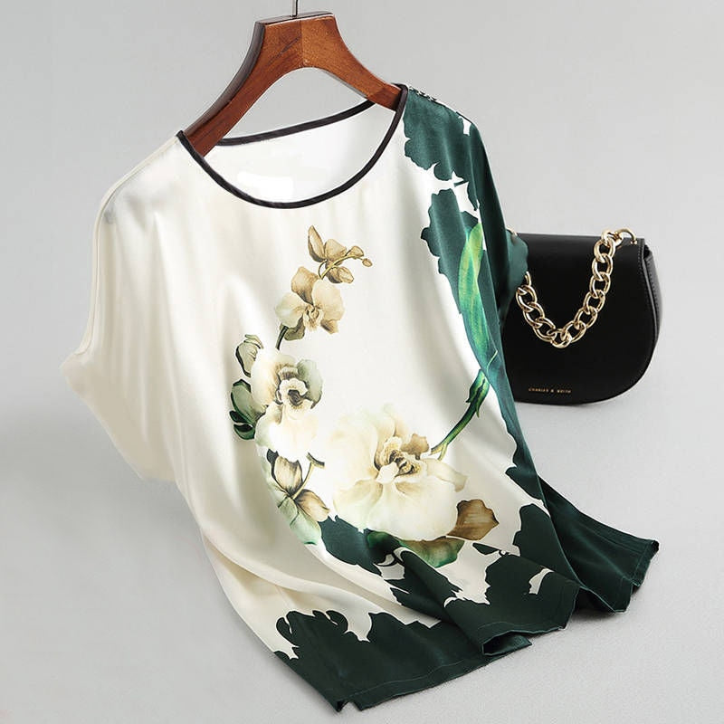 Women Silk Satin Blouses