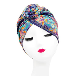 Indian arab wrap women head scarf turban caps trendy printed hijab bonnet Bohemian ethnic inner hijabs for cap muslim headdress