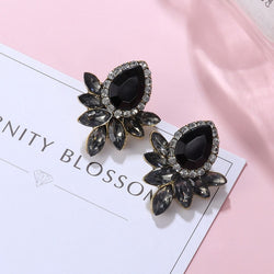 POXAM New Korean Statement Earrings for women Black Cute Arcylic Geometric Dangle Drop Gold Earings Brincos 2020 Fashion Jewelry