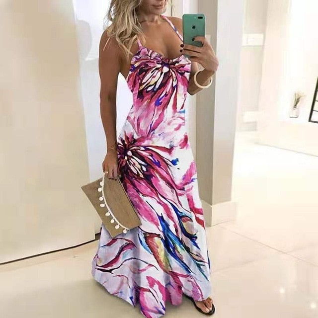 Summer floral Printed Long Dress