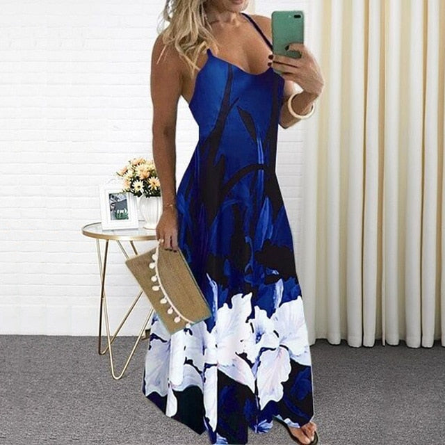 Summer floral Printed Long Dress