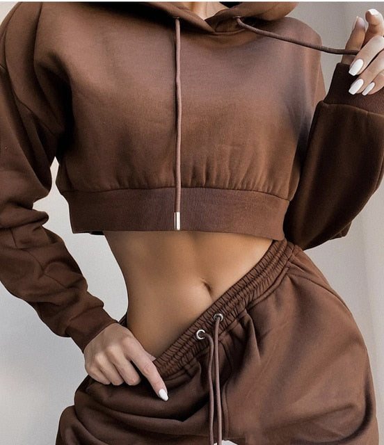 Outfits for Women Tracksuit Hoodies Sweatshirt and Sweatpants Casual Sports 2 Piece Set Sweatsuits