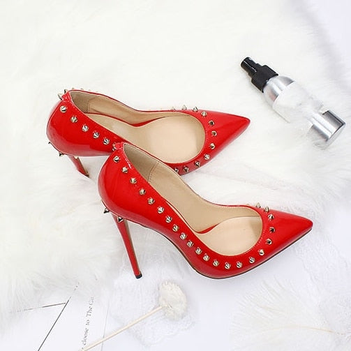 Luxury High Heels With Rivets