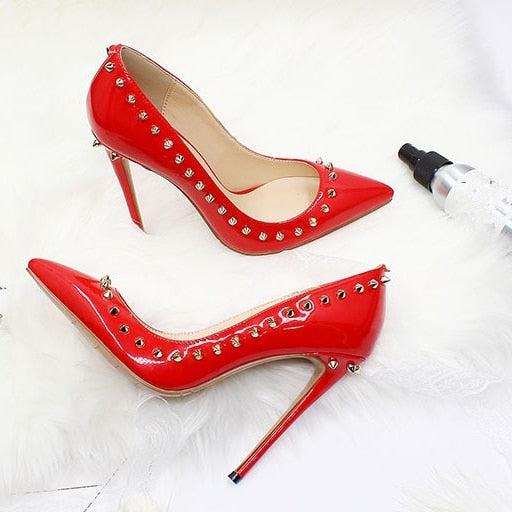 Luxury High Heels With Rivets