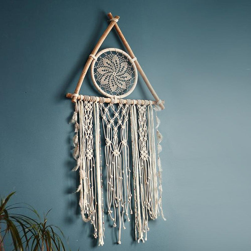 Dream Catcher Bedroom Wall Macrame