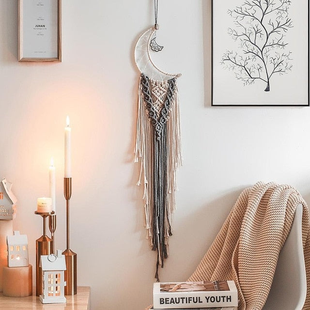 Dream Catcher Bedroom Wall Macrame