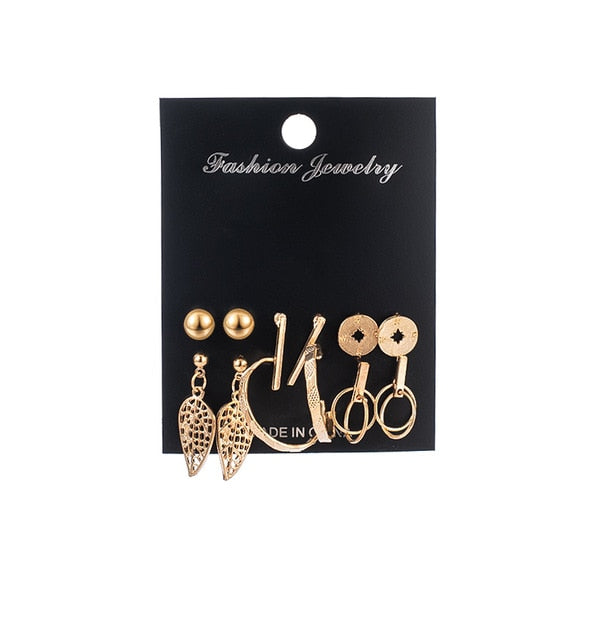 12 Pairs/Set Women's Earrings Jewelry