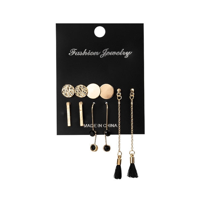 12 Pairs/Set Women's Earrings Jewelry