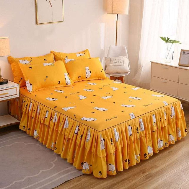 Fashion Bed Sheet+ 2pcs Pillow covers