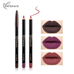 12 Colors Sexy Matte Lip Stick Lipliner Lip Liner Pencil Matt Lipsliner Pen Set Beauty Makeup Tool Cosmetic TXTB1