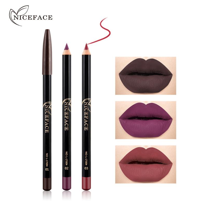 12 Colors Sexy Matte Lip Stick Lipliner Lip Liner Pencil Matt Lipsliner Pen Set Beauty Makeup Tool Cosmetic TXTB1