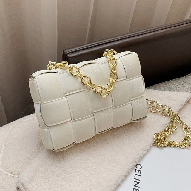 Classic Luxury Gold Chain Shoulder Bag