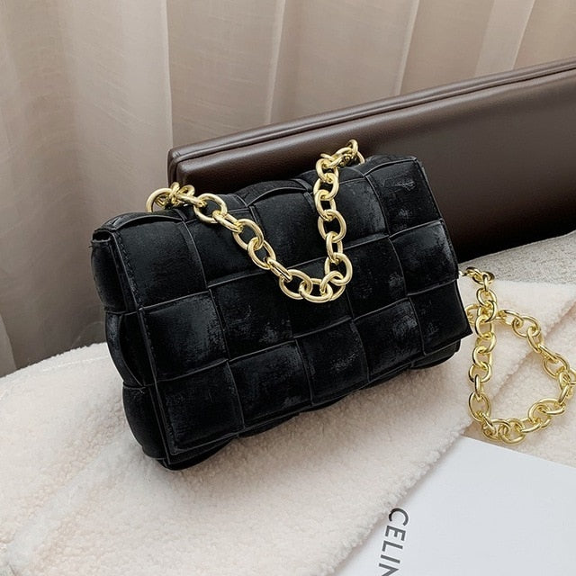 Classic Luxury Gold Chain Shoulder Bag