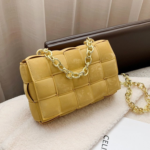 Classic Luxury Gold Chain Shoulder Bag