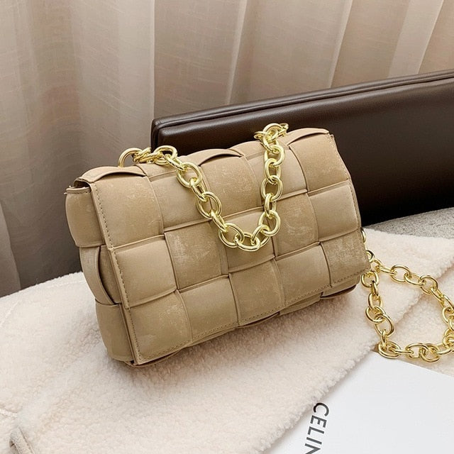 Classic Luxury Gold Chain Shoulder Bag