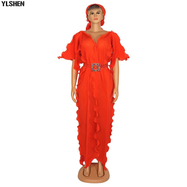 Dashiki Long Maxi Dress African Dresses For Women 2021 Plus Size Summer Party Dress Bazin Robe Ladies Clothes African Clothing