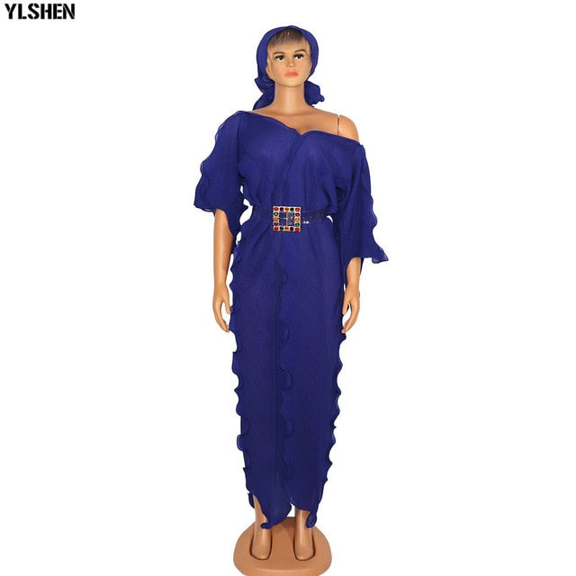 Dashiki Long Maxi Dress African Dresses For Women 2021 Plus Size Summer Party Dress Bazin Robe Ladies Clothes African Clothing