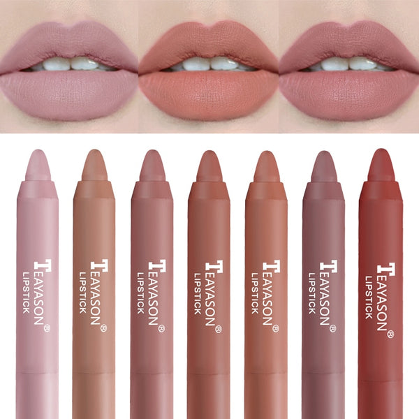 12 Colors Velvet Matte Lipsticks Pencil Waterproof Long Lasting Sexy Red Lip Stick on-Stick Cup Makeup Lip Tint Pen Cosmetic