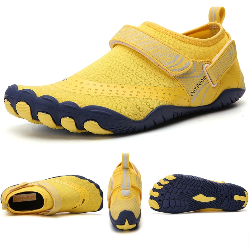 Unisex Swimming Water Shoes Men Barefoot Outdoor Beach Sandals Upstream Aqua Shoes Plus Size Nonslip River Sea Diving Sneakers