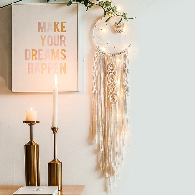 Dream Catcher Bedroom Wall Macrame