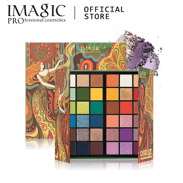 IMAGIC New 36 Colors Eyeshadow Matte Make Up Palette Shimmer Pearlescent Rainbow Holy Grail Palette Eyeshadow Powder
