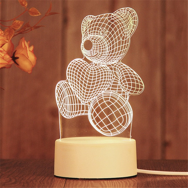 Creative 3D LED Lamp