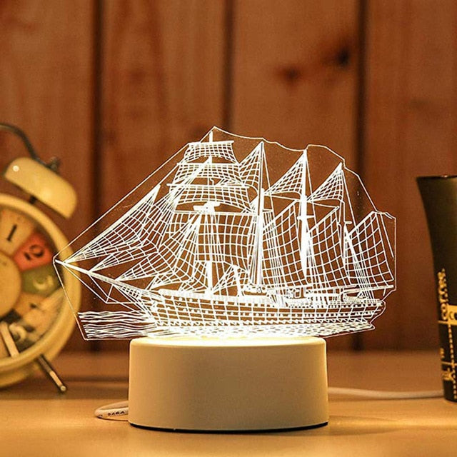 Creative 3D LED Lamp