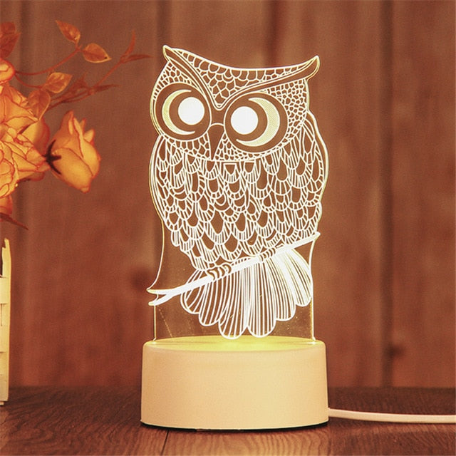 Creative 3D LED Lamp